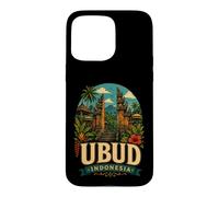 Vintage Ubud Indonesia Travel Souvenir Landmark Gift Case for iPhone 15 Pro Max