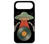 Vintage UFO Abduction Vinyl Record Player Retro Music Lover Case for iPhone Air