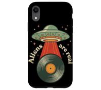 Vintage UFO Abduction Vinyl Record Player Retro Music Lover Case for iPhone XR