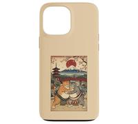 Vintage Ukiyo-e Sumo Cat Japanese Wrestling Art Culture Case for iPhone 13 Pro Max