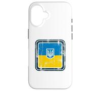 Vintage Ukrainian Banner Fan Ukraine Flag Retro Art Case for iPhone 16