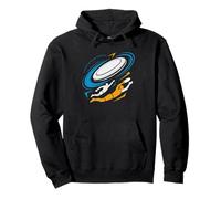 Vintage Ultimate Frisbee Layout Catch Silhouette Disc Player Pullover Hoodie