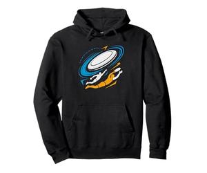 Vintage Ultimate Frisbee Layout Catch Silhouette Disc Player Pullover Hoodie