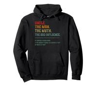 Vintage Uncle The Man The Myth The Bad Influence Retro Pullover Hoodie