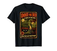 Vintage Under The Bed It Waits in Dark Don't Let Your Hand T-Shirt