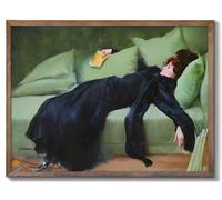 Vintage Unframed Wall Art, Moody Wall Decor Decadent Young Woman After the Dance Victorian Canvas Paintings, Vintage Wall Decor for Bedroom Living Room Home Office Classical Bathroom Decor Wall Art (8