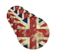 Vintage Union Jack British Flag Car Air Fresheners Cards Set of 4 Pieces Personalized Car Fresheners Gifts for Men Women Auto Aromatherapy Tablets Hanging Scented Cards for Wardrobe Bathroom