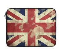 Vintage Union Jack British Flag Laptop Sleeve 10inch Laptop Protective Case for Women Men Shockproof Computer Cover Portable Notebook Briefcases Computer Carrying Bag Lap Top Protector Compatible with
