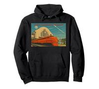 Vintage Union Terminal Cincinnati Art Deco Train Pullover Hoodie