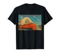 Vintage Union Terminal Cincinnati Art Deco Train T-Shirt