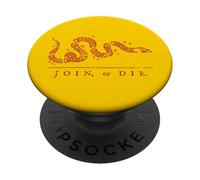 Vintage United States Ben Franklin 1754 Join or Die Snake PopSockets Adhesive PopGrip