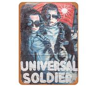 Vintage "Universal Soldier" Ghanaian Movie Poster Tin Signs Wall Decor Metal Signs Metal Tin Sign Wall Decor For Your Room Bar Cafe Club Decoration Unique Wall Decor Wall Art 12X8 Inch