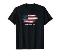 Vintage US Flag Born in The USA T-Shirt