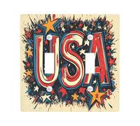 Vintage USA 4th of July Decorative Switch Cover 2 Gang Double Toggle, Retro Independence Day Switchcover Wall Plate, Aesthetic Electrical Faceplate for Bedroom Living Room Decor