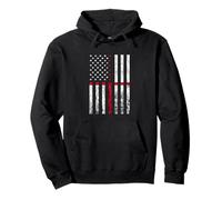 Vintage USA America English Flag St George's Cross England Pullover Hoodie