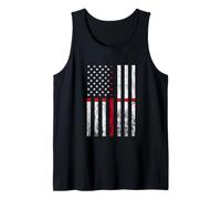 Vintage USA America English Flag St George's Cross England Tank Top