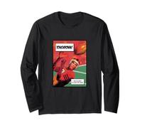 Vintage USA American Football Touchdown Sports Comic Graphic Long Sleeve T-Shirt
