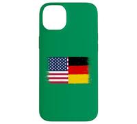 Vintage USA Germany Flag for Proud German Americans Pride Case for iPhone 14 Plus