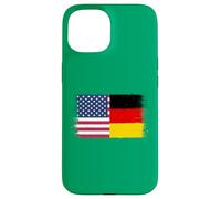 Vintage USA Germany Flag for Proud German Americans Pride Case for iPhone 15