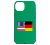 Vintage USA Germany Flag for Proud German Americans Pride Case for iPhone 15 Plus