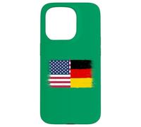 Vintage USA Germany Flag for Proud German Americans Pride Case for iPhone 15 Pro