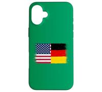 Vintage USA Germany Flag for Proud German Americans Pride Case for iPhone 16 Plus