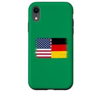 Vintage USA Germany Flag for Proud German Americans Pride Case for iPhone XR