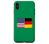 Vintage USA Germany Flag for Proud German Americans Pride Case for iPhone XS Max