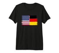 Vintage USA Germany Flag for Proud German Americans Pride Premium T-Shirt