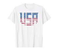 Vintage USA Letters - Original Classic U.S.A. American Flag T-Shirt