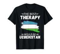Vintage Uzbekistan The Best Therapy Would Be Uzbekistan T-Shirt