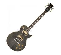 Vintage V100 Flamed Maple Thru Black