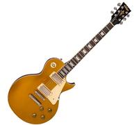 VINTAGE V100 ICON Electric Guitar ~ Distressed HH Gold Top, V100MRGT