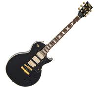 Vintage V1003 ReIssued 3 Pickup Electric Guitar ~ Boulevard Black