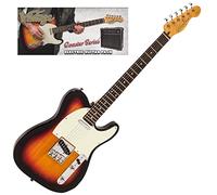 VINTAGE V20 COASTER ELECTRIC GUITAR PACK - 3 TONE SUNBURST