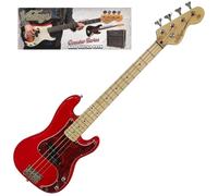 VINTAGE V30 COASTER 7/8 BASS GUITAR PACK - GLOSS RED