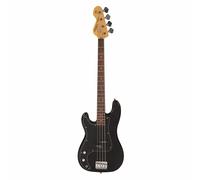 Vintage V40 Coaster Series Left Bass Guitar - Black