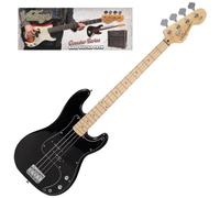VINTAGE V40 MAPLE COASTER BASS GUITAR PACK - GLOSS BLACK