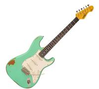 VINTAGE V6 ICON Electric Guitar ~ Distressed Ventura Green