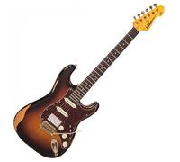 Vintage V6 Icon HSS Aged Gloss Relic 3-Tone Sunburst
