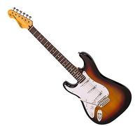 VINTAGE V6 ReIssued Electric Guitar ~ Left Hand Sunset Sunburst, Full, LV6SSB