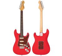 Vintage V60 Coaster Series Electric Guitar - Gloss Red, Red