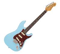 Vintage V60 Coaster Series Electric Guitar - Laguna Blue, Blue