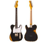 Vintage V62 ICON Electric Guitar ~ Distressed Black