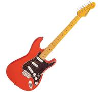 Vintage V6MFR ReIssued Electric Guitar ~ Firenza Red