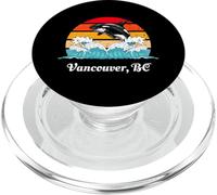 Vintage Vancouver Distressed Orca Whale Art PopSockets PopGrip for MagSafe