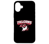 Vintage Varsity Style Block Letters Falcon Bird Lover Case for iPhone 16 Plus
