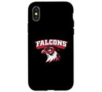 Vintage Varsity Style Block Letters Falcon Bird Lover Case for iPhone X/XS