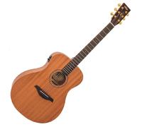 Vintage V300 Acoustic Folk Guitar ~ Mahogany