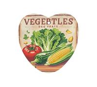Vintage Vegetables Car Air Freshener Hanging, Long Lasting Scented Car Aromatherapy Tablets, Love form Fragrance Scented Cards for Vehicles, Bedroom, Wardrobe White-style